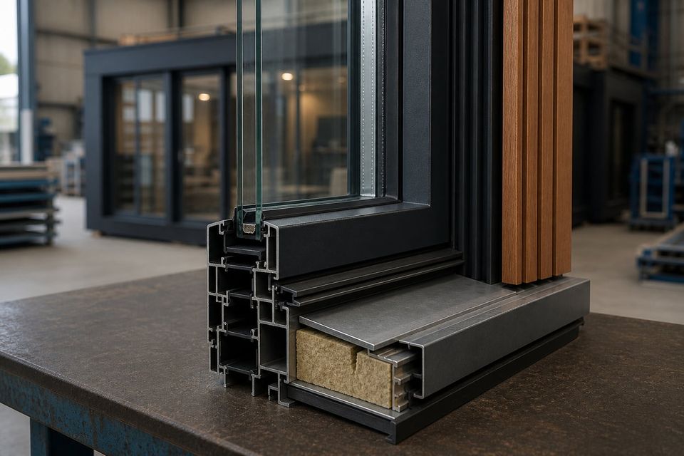 Aesthetic cabin glazing showing solar control coating and transaction opening