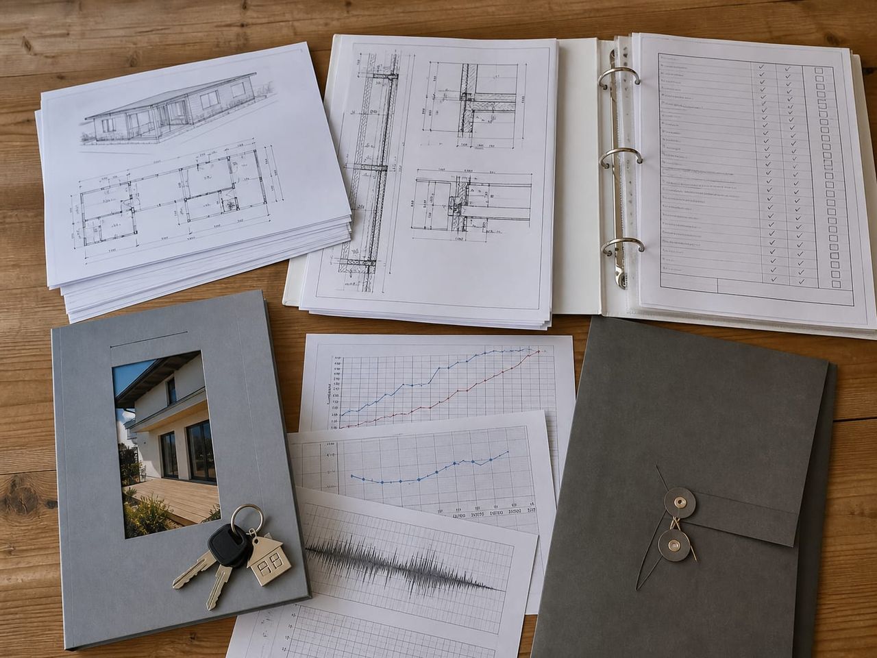 Prefab home handover pack with drawings, certificates, and maintenance instructions