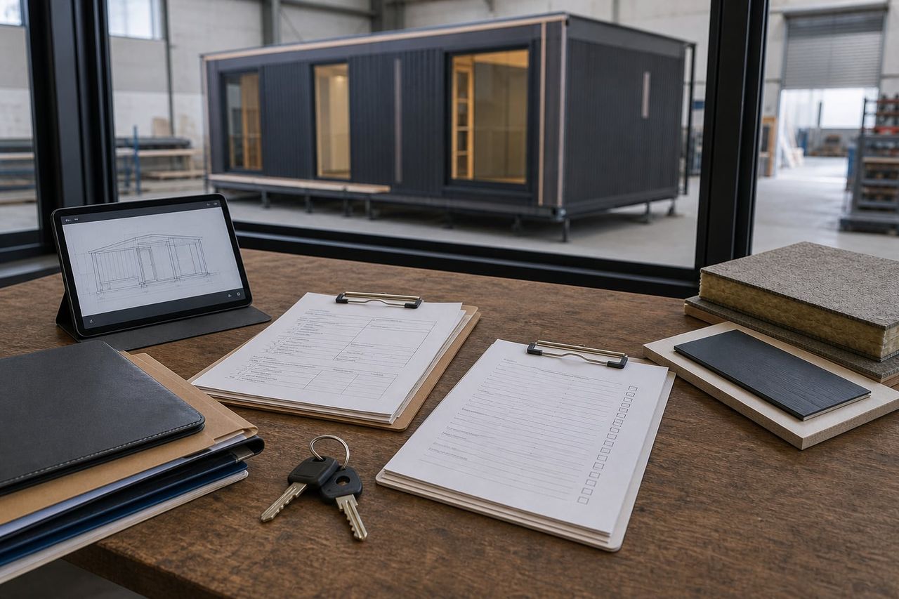 Cabin handover records including drawings, certificates, and maintenance instructions